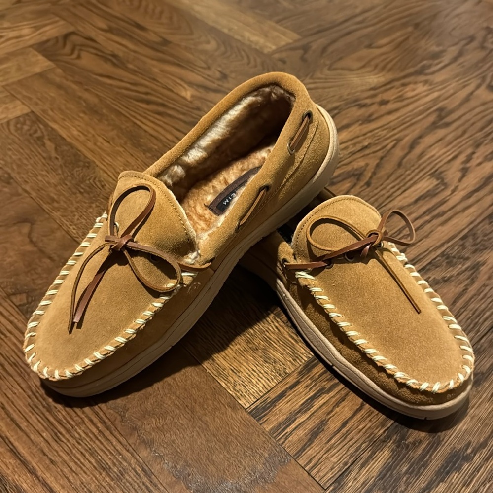 Florsheim Suede Leather Slippers BNWB
